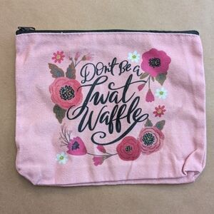 Pink Floral Pouch.